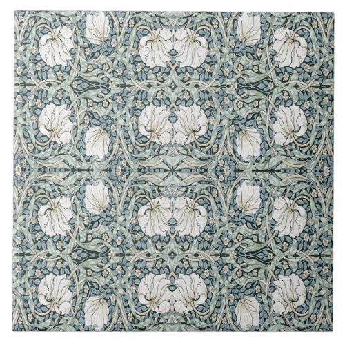 William Morris Pimpernel Blue Ceramic Tile