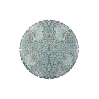 William Morris Pimpernel - Blue &  Green Flowers 