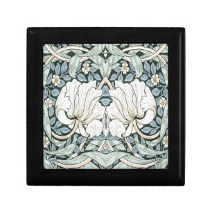 William Morris Pimpernel Blue Intricate Pattern  Gift Box