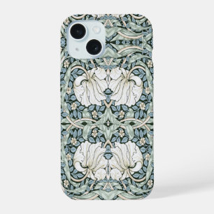 William Morris Pimpernel Blue Intricate Pattern  iPhone 15 Case