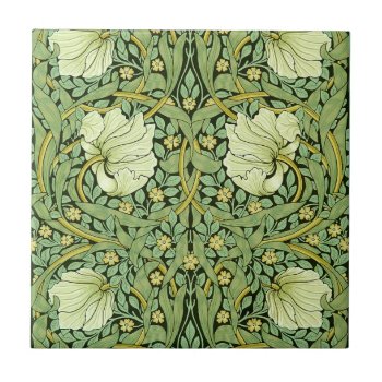 William Morris - Pimpernel Ceramic Tile by ZazzleArt2015 at Zazzle