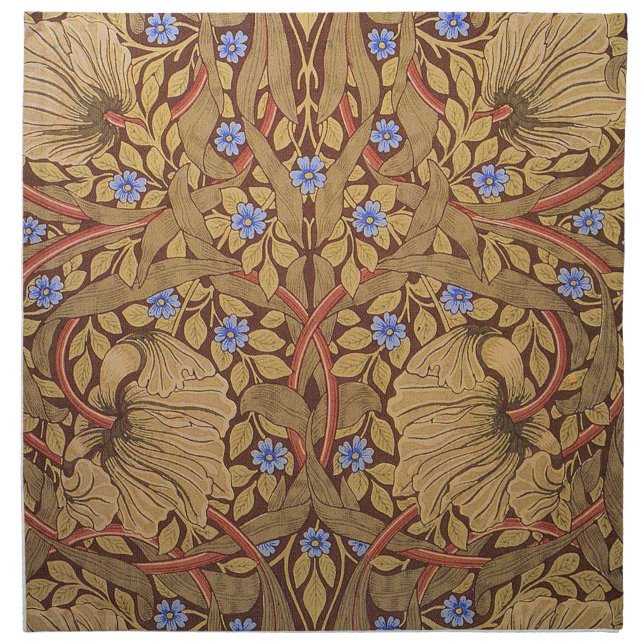 William Morris Pimpernel Cloth Napkin (Front)