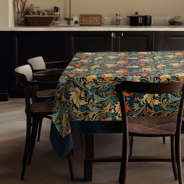 William Morris Pimpernel colorful vibrant colors Tablecloth (William Morris Pimpernel colorful vibrant colors Tablecloth)