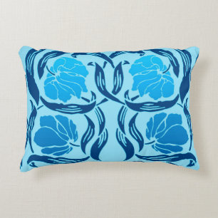 William Morris Pimpernel, Denim & Light Blue Decorative Pillow