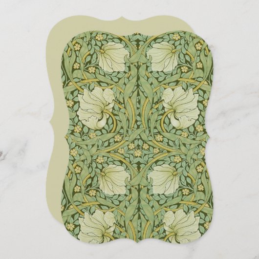 William Morris Pimpernel Floral Blue Wallpaper (Front/Back)