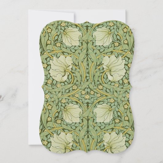 William Morris Pimpernel Floral Blue Wallpaper (Front)