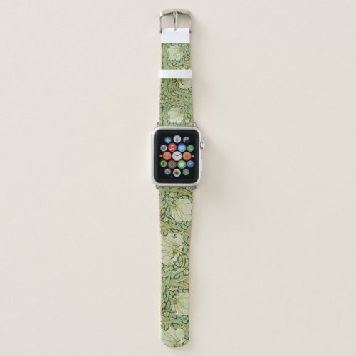 William Morris Pimpernel Floral Blue Wallpaper Apple Watch Band