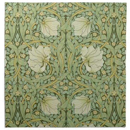 William Morris Pimpernel Floral Blue Wallpaper Cloth Napkin