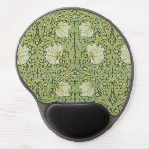 William Morris Pimpernel Floral Blue Wallpaper Gel Mouse Pad