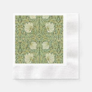 William Morris Pimpernel Floral Blue Wallpaper Napkins