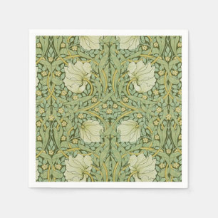 William Morris Pimpernel Floral Blue Wallpaper Napkins