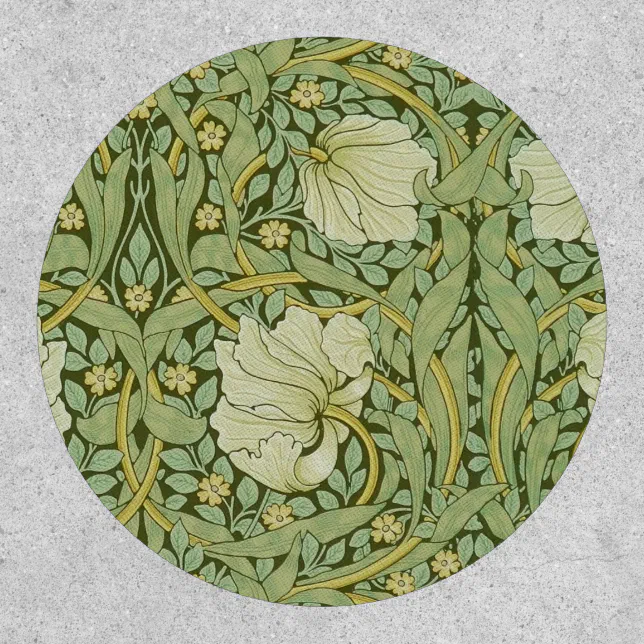 William Morris Pimpernel Floral Blue Wallpaper Patch | Zazzle