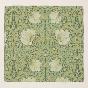 William Morris Pimpernel Floral Blue Wallpaper Scarf