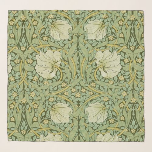 William Morris Pimpernel Floral Blue Wallpaper Scarf