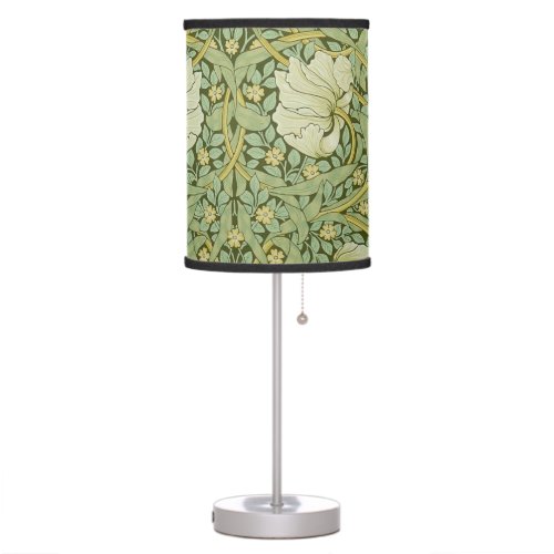William Morris Pimpernel Floral Blue Wallpaper Table Lamp