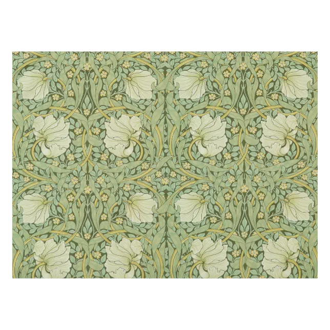 William Morris Pimpernel Floral Blue Wallpaper Tablecloth | Zazzle