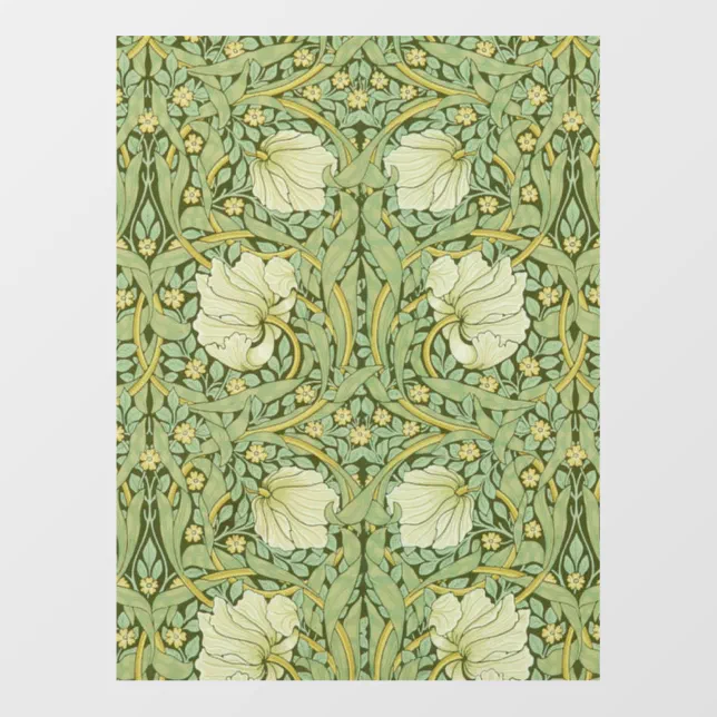 William Morris Pimpernel Floral Blue Wallpaper Wall Decal | Zazzle