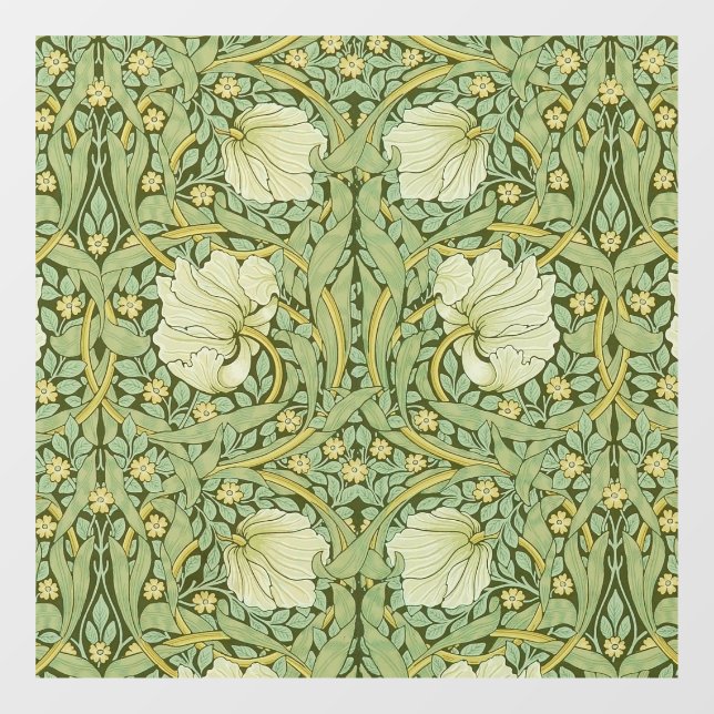 William Morris Pimpernel Floral Blue Wallpaper Window Cling (Sheet)