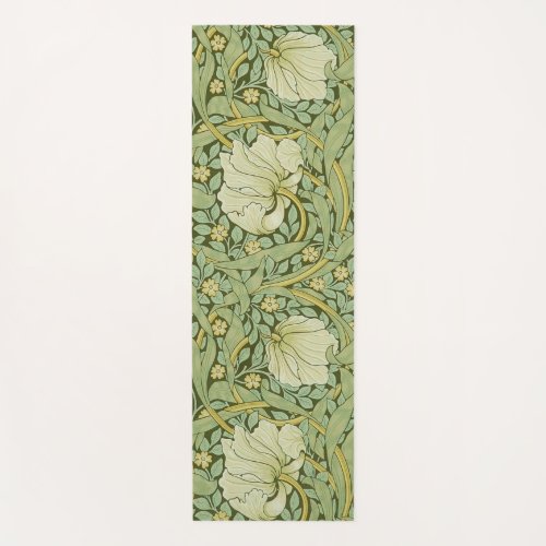 William Morris Pimpernel Floral Blue Wallpaper Yoga Mat