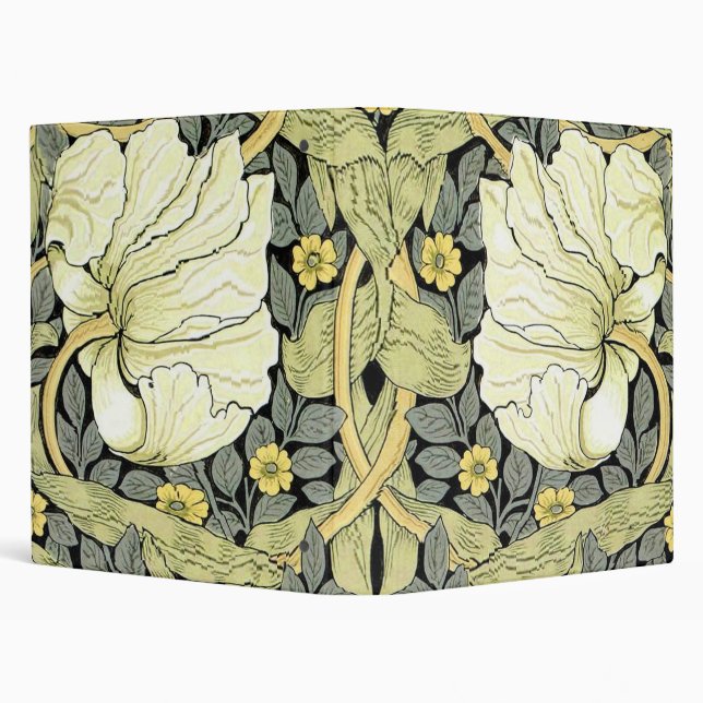 William Morris Pimpernel Floral Wallpaper 3 Ring Binder (Background)