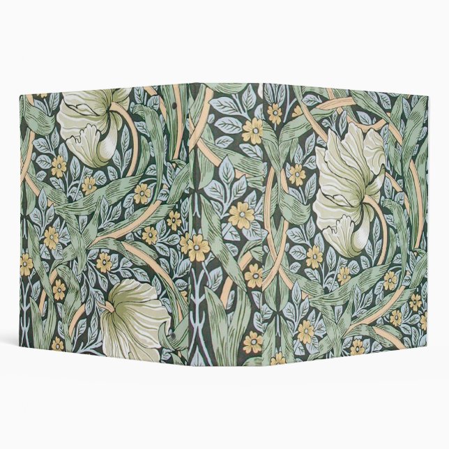 William Morris Pimpernel Floral Wallpaper 3 Ring Binder (Background)