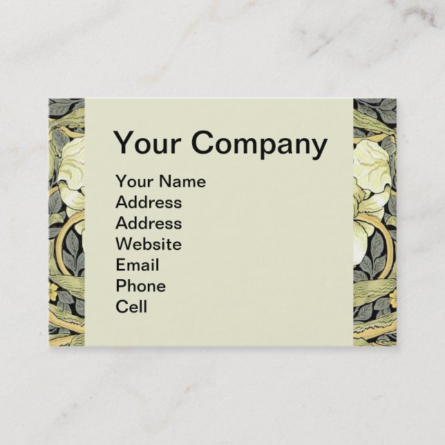 William Morris Pimpernel Floral Wallpaper Business Card (Front)