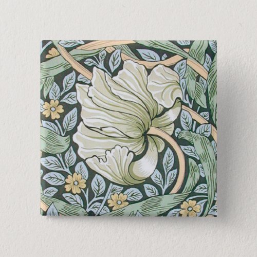 William Morris Pimpernel Floral Wallpaper Button