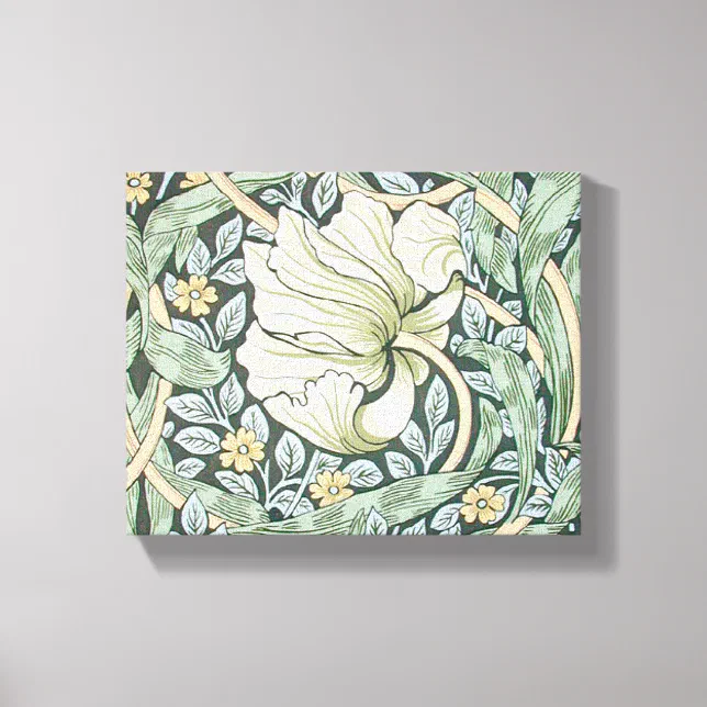 William Morris Pimpernel Floral Wallpaper Canvas Print | Zazzle