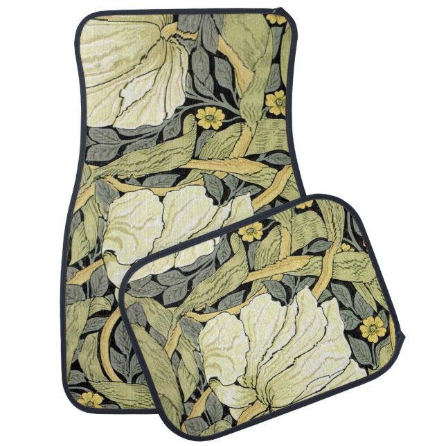 William Morris Pimpernel Floral Wallpaper Car Floor Mat (Set)