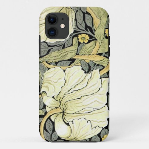 William Morris Pimpernel Floral Wallpaper iPhone 11 Case