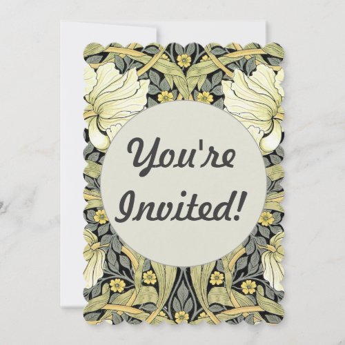 William Morris Pimpernel Floral Wallpaper Invitation