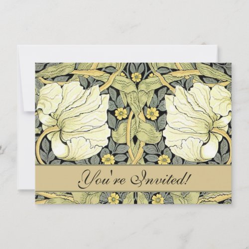 William Morris Pimpernel Floral Wallpaper Invitation