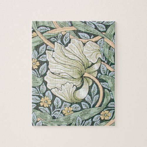 William Morris Pimpernel Floral Wallpaper Jigsaw Puzzle