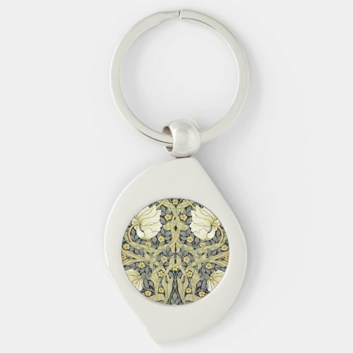 William Morris Pimpernel Floral Wallpaper Keychain