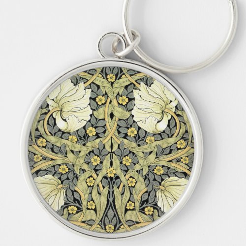 William Morris Pimpernel Floral Wallpaper Keychain