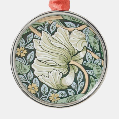 William Morris Pimpernel Floral Wallpaper Metal Ornament