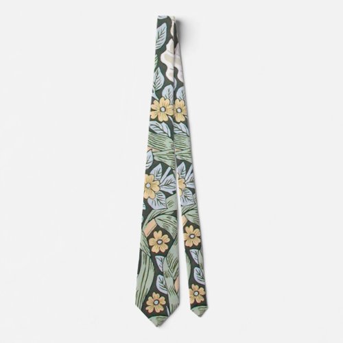 William Morris Pimpernel Floral Wallpaper Neck Tie