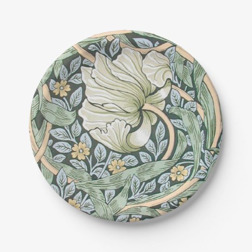 William Morris Pimpernel Floral Wallpaper Paper Plates