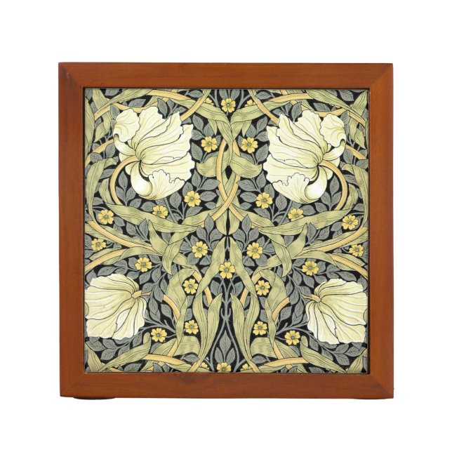 William Morris Pimpernel Floral Wallpaper Pencil/Pen Holder (Front)