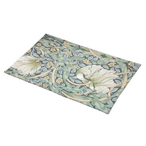 William Morris Pimpernel Floral Wallpaper Placemat Zazzle