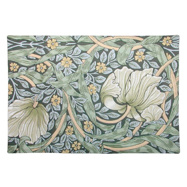 William Morris Pimpernel Floral Wallpaper Placemat (Front)