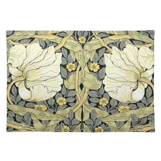 William Morris Pimpernel Floral Wallpaper Placemat (Front)
