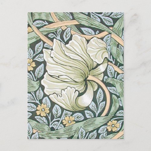 William Morris Pimpernel Floral Wallpaper Postcard