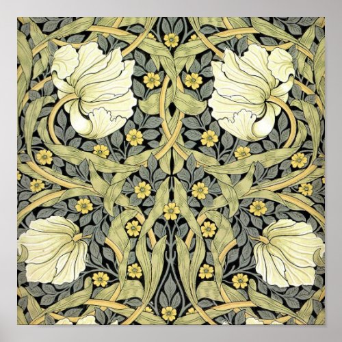 William Morris Pimpernel Floral Wallpaper Poster