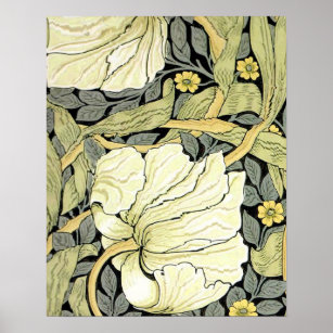 William Morris Pimpernel Floral Wallpaper Poster