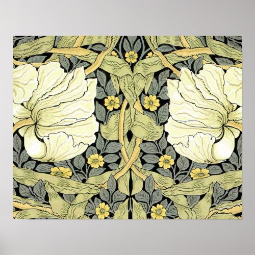 William Morris Pimpernel Floral Wallpaper Poster