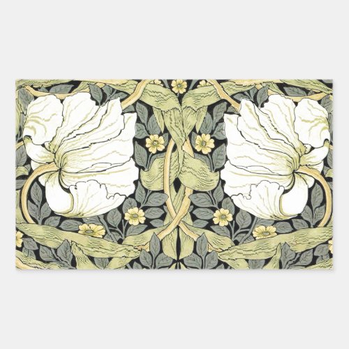 William Morris Pimpernel Floral Wallpaper Rectangular Sticker