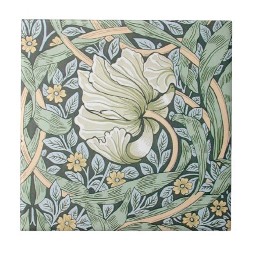 William Morris Pimpernel Floral Wallpaper Tile
