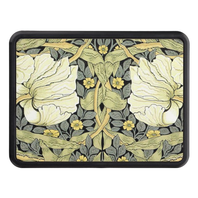 William Morris Pimpernel Floral Wallpaper Tow Hitch Cover (Front)