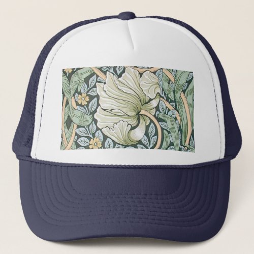 William Morris Pimpernel Floral Wallpaper Trucker Hat